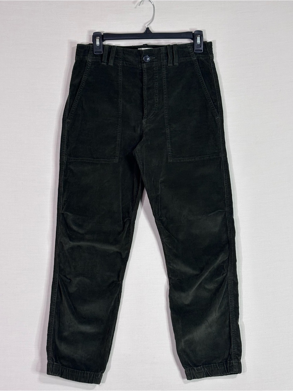 Citizens of Humanity Corduroy Utility Pants Olive Green Button Fly 25